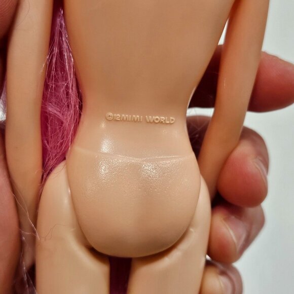 Mimi World Fashion Doll Nude Pink Hair Stars on Face 2012 - Picture 4 of 10